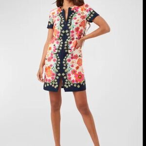 Trina Turk Arboretum Floral-Print Zip-Front Mini Dress